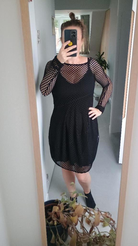 Nieuwe jurk Ank mode, Kleding | Dames, Jurken, Nieuw, Maat 38/40 (M), Zwart, Knielengte, Ophalen of Verzenden