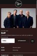 2 kaarten BLØF Tivoli Vredenburg Utrecht 7 december, Tickets en Kaartjes, Twee personen, December