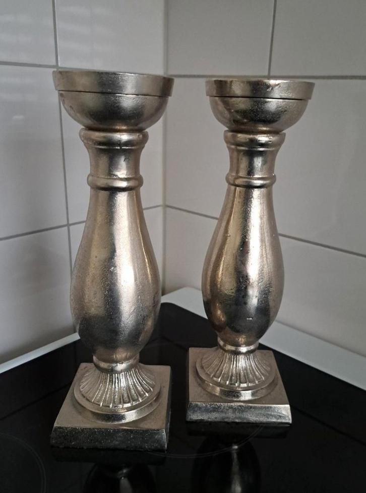 Mooie Kandelaars - Set van 2, Huis en Inrichting, Woonaccessoires | Kandelaars en Kaarsen, Zo goed als nieuw, Kandelaar, 25 tot 50 cm