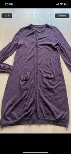 Twin set M zijde nieuwstaat, Kleding | Dames, Truien en Vesten, Maat 38/40 (M), Twinset, Paars, Ophalen of Verzenden