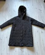 Zwarte gewatteerde winterjas, 48., Kleding | Dames, Grote Maten, Ophalen of Verzenden, Gedragen, Zwart, Jas of Mantel