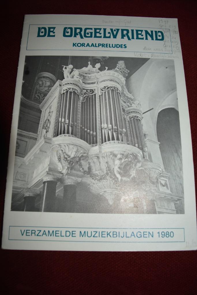 De Orgelvriend, Koraalpreludes, 1980, Boeken, Muziek, Gelezen, Instrument, Ophalen of Verzenden