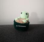 Gehaakte grappige schildpad op z'n rug, decoratie, cadeautje, Ophalen of Verzenden, Nieuw, Haken