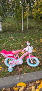 Princess 12 inch kinderfiets - Disney - Roze, Fietsen en Brommers, Fietsen | Kinderfietsjes, Ophalen, Minder dan 16 inch, Zijwieltjes