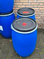 Regenton / voerton / blauwe ton / blauw vat, Tuin en Terras, Regentonnen, 75 tot 150 liter, Ophalen, Zo goed als nieuw
