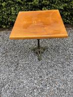 Bistro tafel Zwaar Gietijzeren Tuin tafelvoet ( France ), Tuin en Terras, Tuintafels, Ophalen, Gebruikt, Vierkant, Metaal