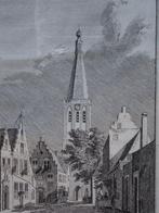 gravure Weeshuis, Munt, Westerkerk Medemblik, Spilman 1726, Antiek en Kunst, Kunst | Etsen en Gravures, Verzenden
