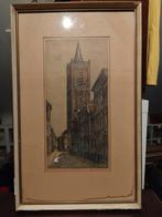 Oude Ets Schiedam St. Jans Toren - Marius Janssen, Ophalen of Verzenden