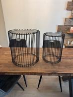 2 bijzet tafeltjes , in prima staat., Ophalen, Minder dan 50 cm, Rond, Zo goed als nieuw