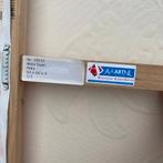 Schilderij Peko - Witte Haan op Oranje Abstract 60x60cm, Ophalen of Verzenden