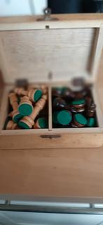Houten Schaakspel met Opbergdoos, Hobby en Vrije tijd, Gezelschapsspellen | Bordspellen, Gebruikt, Een of twee spelers, Onbekend