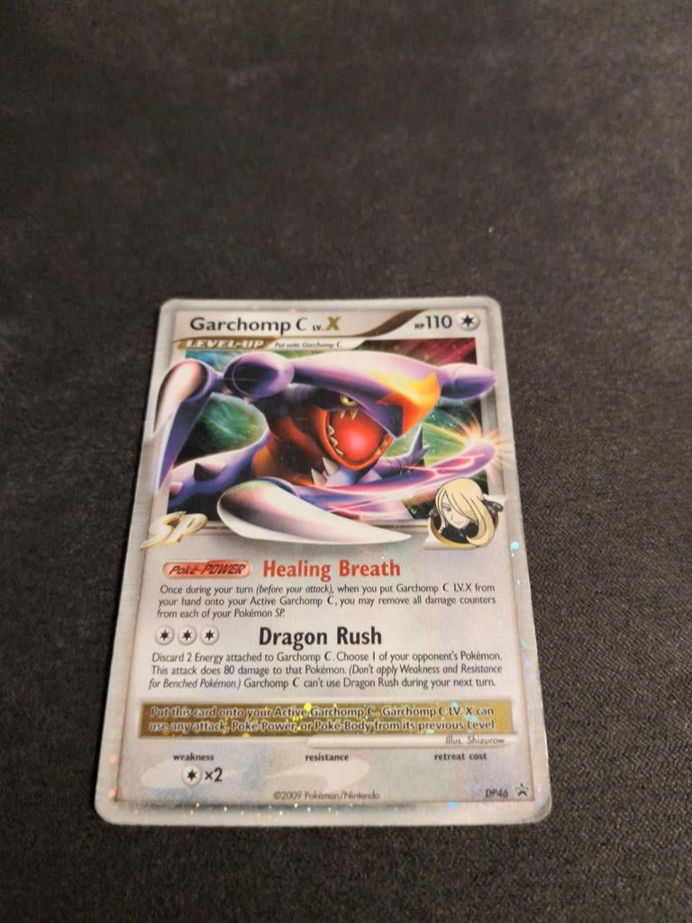 Garchomp C LV.X - Zeldzame Pokémonkaart!, Ophalen of Verzenden, Gebruikt, Losse kaart, Foil