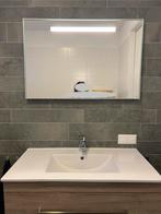 Badkamerspiegel met verlichting (90x60), Ophalen, Overige typen, 50 tot 100 cm, Zo goed als nieuw
