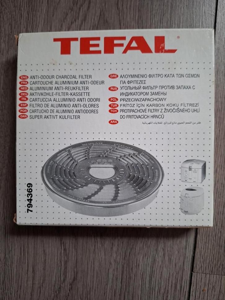 Tefal anti-geur filter friteuse aluminium nieuw 794369, Witgoed en Apparatuur, Frituurpannen, Nieuw, Ophalen of Verzenden