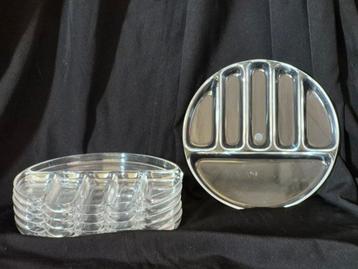 6vaks plexiglas lucite borden 23.5 cm doorsnede beschikbaar voor biedingen