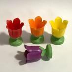 4 Yves Rocher eierdopjes kunststof tulpen bloemen, Ophalen of Verzenden, Zo goed als nieuw