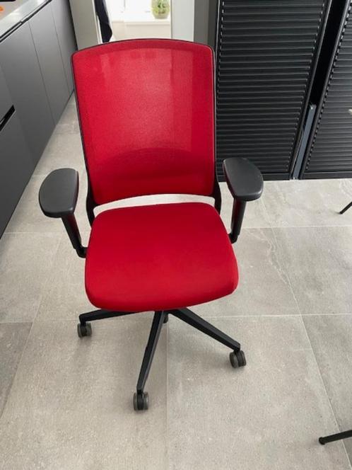 Ergonomische Gispen Zinn Smart bureaustoel, Huis en Inrichting, Bureaustoelen, Zo goed als nieuw, Bureaustoel, Rood, Ergonomisch