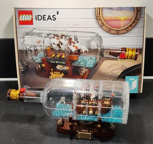 LEGO 21313 - Schip in een fles - IDEAS, Kinderen en Baby's, Speelgoed | Duplo en Lego, Zo goed als nieuw, Lego, Complete set, Ophalen of Verzenden
