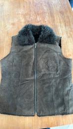 Bodywarmer suede, Ophalen of Verzenden, Zo goed als nieuw, Maat 42/44 (L), Bruin