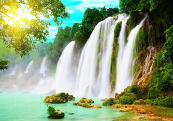 46 Waterval Vlies Fotobehang 350x250cm in 3 maten Nieuw XXL beschikbaar voor biedingen
