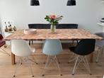 Pilat&Pilat eettafel Wybbe walnoot olie diamant patroon, Huis en Inrichting, Ophalen, Design, 150 tot 200 cm, Eikenhout