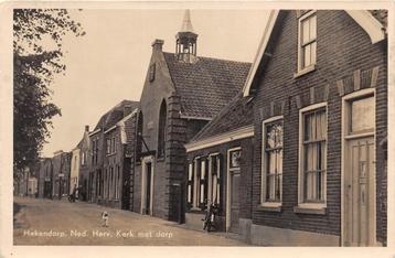 AS566 Hekendorp kerk met dorp 1955