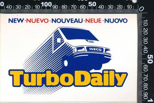 Sticker: Iveco - Turbo Daily, Verzamelen, Stickers, Zo goed als nieuw, Bedrijf of Vereniging, Ophalen of Verzenden