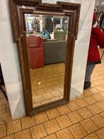 Antieke Spiegel met Houten Frame, Gebruikt, ., 100 tot 150 cm, Ophalen of Verzenden