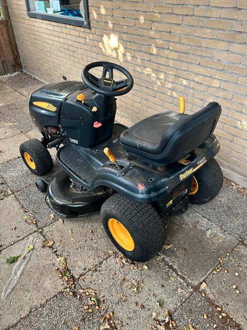 Partner Grasmaaier - Benzine, Elektrische Starter, Tuin en Terras, Grasmaaiers, Gebruikt, Benzine-grasmaaier, 50 cm of meer, Cirkelmaaier