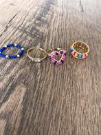 4 verstelbare dames ringetjes, Sieraden, Tassen en Uiterlijk, Ringen, Nieuw, Ophalen of Verzenden, 17 tot 18, Dame