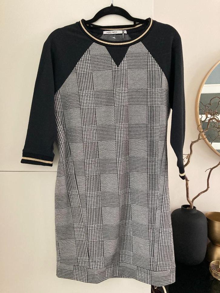 LABEL NICK NIEUW Prachtige geruite jurk / tuniek , maat S 36, Kleding | Dames, Jurken, Nieuw, Maat 36 (S), Boven de knie, Ophalen of Verzenden