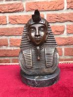 bronzen buste van een Egyptische farao, Ophalen of Verzenden, Brons
