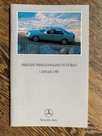 Prijslijst Mercedes-Benz personenwagens januari 1995, Boeken, Zo goed als nieuw, Mercedes-Benz, Mercedes, Ophalen of Verzenden