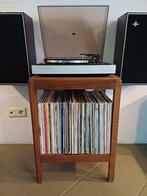 Audiomeubel platenkast platenspelerkast retro vintage hout, Ophalen of Verzenden, Gebruikt, Overige formaten