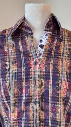 Mooie vrolijke blouse overhemd paars merk R2 westbrook S/M, Ophalen of Verzenden, Zo goed als nieuw, Maat 36 (S), R2 westbrook