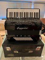 Mooie Copperini Toetsaccordeon met Koffer, Gebruikt, Overige formaten, Toetsaccordeon, Met koffer