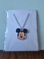 Zilverkleurige Mickey Mouse Ketting, Met hanger, Nieuw, Ophalen of Verzenden, Zilver