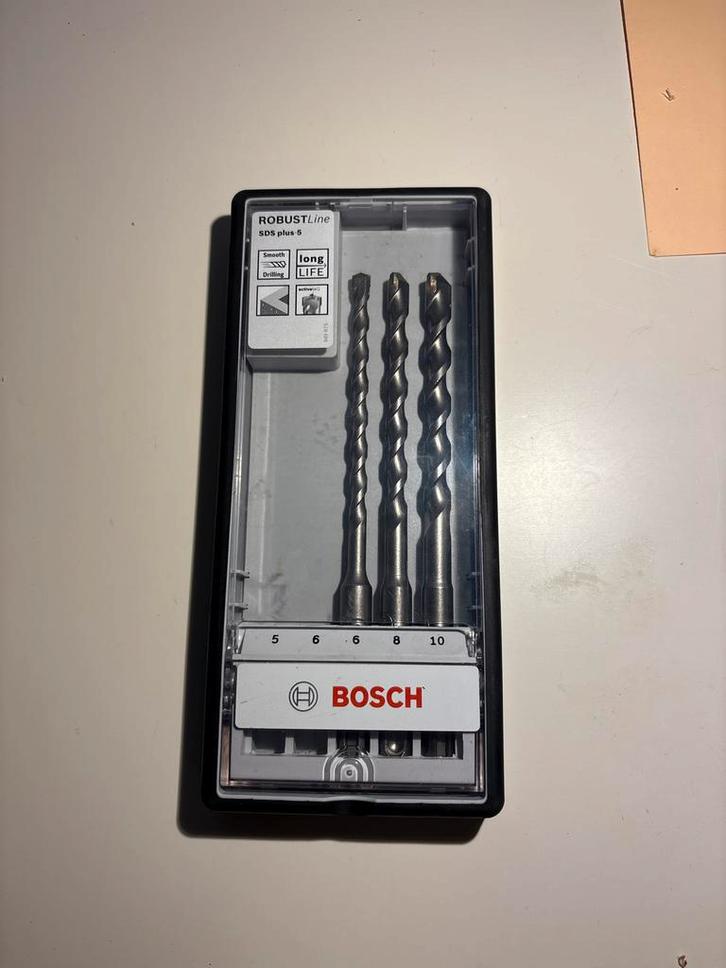 Bosch SDS-plus Betonboren Set - 6, 8, 10 mm, Doe-het-zelf en Verbouw, Gereedschap | Handgereedschap, Nieuw, Ophalen of Verzenden