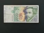 Spanje 1000 pesetas 1992 Zfr biljet., Postzegels en Munten, Bankbiljetten | Europa | Niet-Eurobiljetten, Ophalen of Verzenden