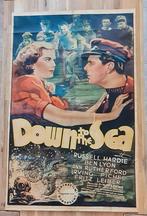 Down to the Sea filmposter Litho 1936, Antiek en Kunst, Kunst | Litho's en Zeefdrukken, Ophalen of Verzenden