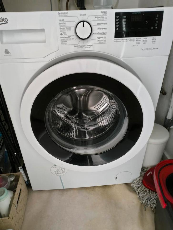 Waamachine 7KG A+++, Witgoed en Apparatuur, Wasmachines, Gebruikt, Voorlader, 6 tot 8 kg, 85 tot 90 cm, 1200 tot 1600 toeren, Ophalen