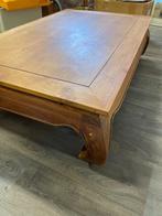 Salontafel opium teak 130 x 80 cm, Huis en Inrichting, Tafels | Salontafels, Ophalen, Gebruikt, 100 tot 150 cm, Koloniaal