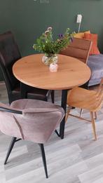 Kleine ronde eettafel, Ophalen, Gebruikt, 50 tot 100 cm, Vier personen