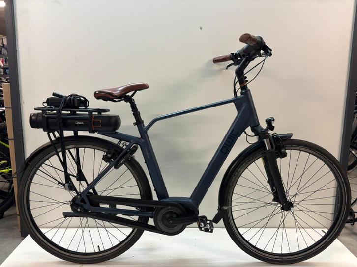 Qwic Premium MN7 Heren Blauw 54cm 2021, Fietsen en Brommers, Elektrische fietsen, Gebruikt, Qwic, 51 tot 55 cm