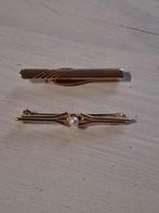 2 x goud kleurige dasspeld, Ophalen of Verzenden, Nieuw, Goud, Overige materialen