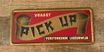 Oud blikken bord Pick-up reclame reclamebord Belgie, Verzamelen, Merken en Reclamevoorwerpen, Ophalen of Verzenden, Gebruikt, Reclamebord