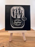 Decoratief Tegeltje 10x10 - Sardines, Antiek en Kunst, Ophalen of Verzenden