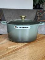Le Creuset gietijzeren braadpan HOOG MODEL 26 cm 6,3 L–Thyme, Ophalen of Verzenden, Nieuw, Gietijzer, Koekenpan of Braadpan