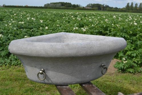 19de eeuwse arduinen hoektrog in topstaat, Tuin en Terras, Tuinvazen, Gebruikt, Ophalen
