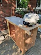 Verrijdbare buitenkeuken / bbq meubel, Ophalen, Gebruikt, Houtskool, Zelf gemaakt